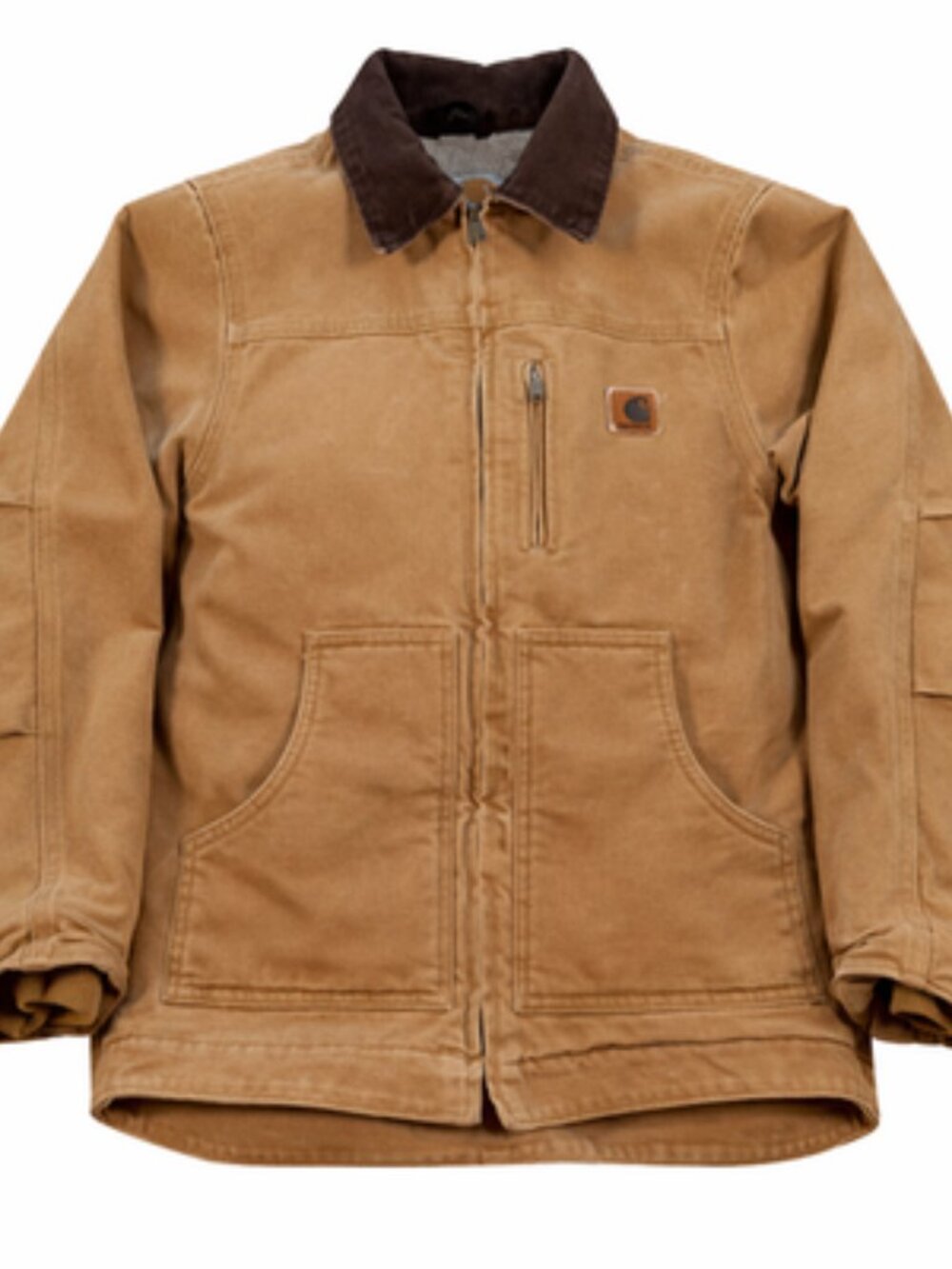Carhartt YYC61 CML Jacket Youth Large (10/12) Brown Canvas Workwear